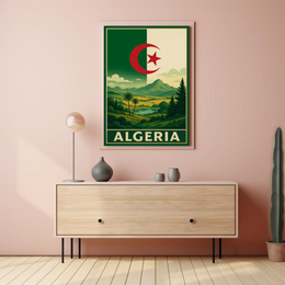 Algeria's Natural Beauty Vintage Travel Poster PosterGoat