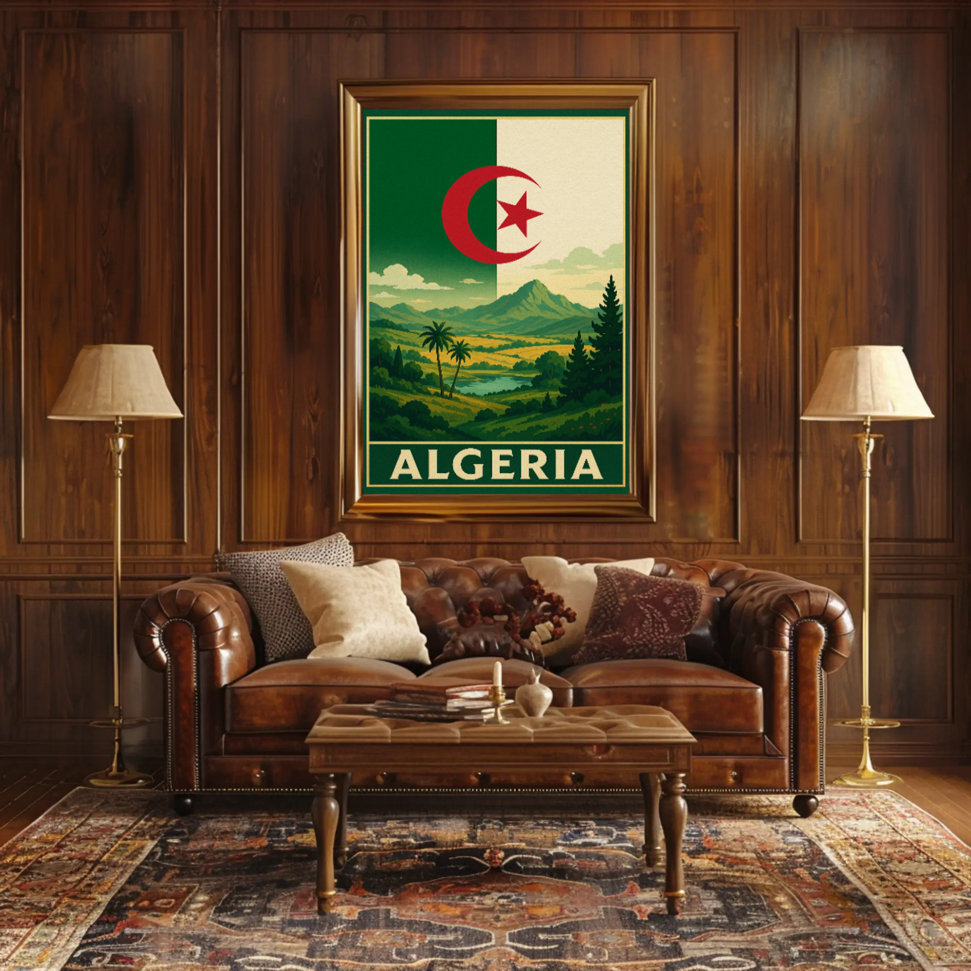 Algeria's Natural Beauty Vintage Travel Poster PosterGoat