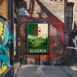 Algeria's Natural Beauty Vintage Travel Poster PosterGoat
