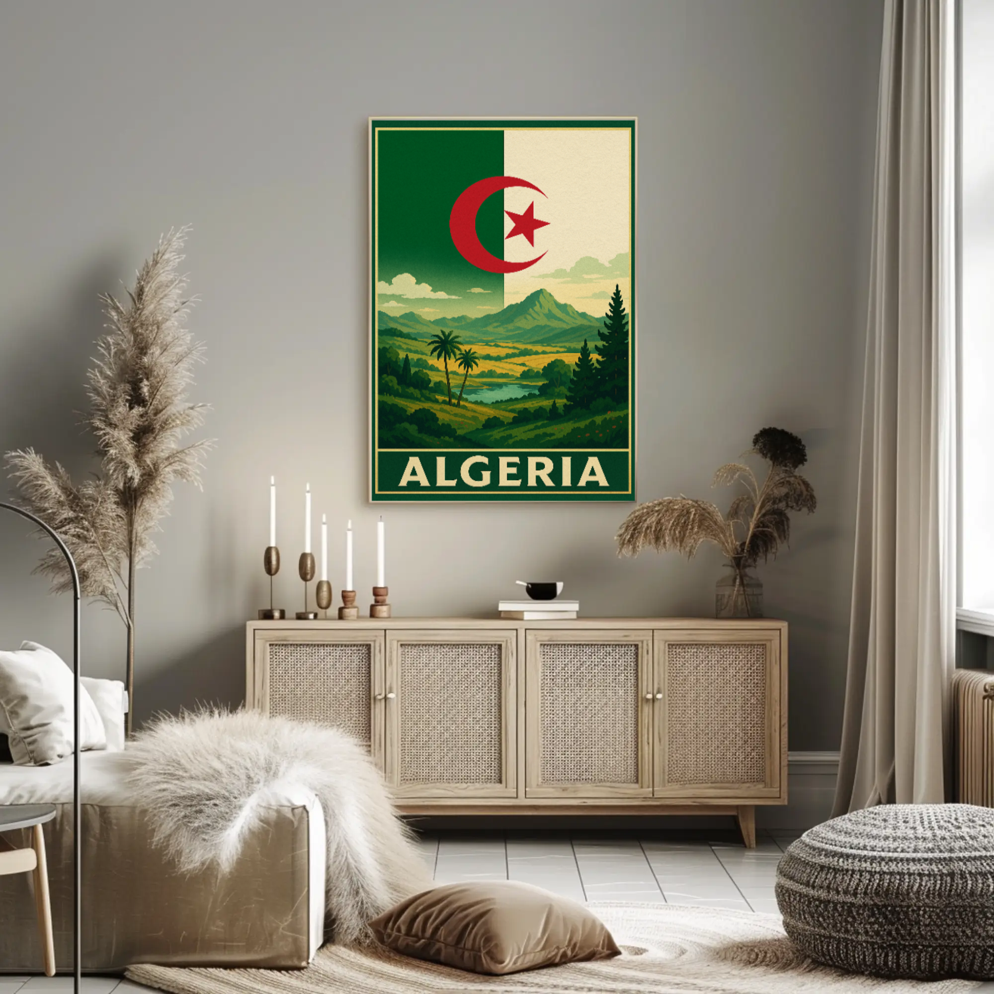 Algeria's Natural Beauty Vintage Travel Poster PosterGoat