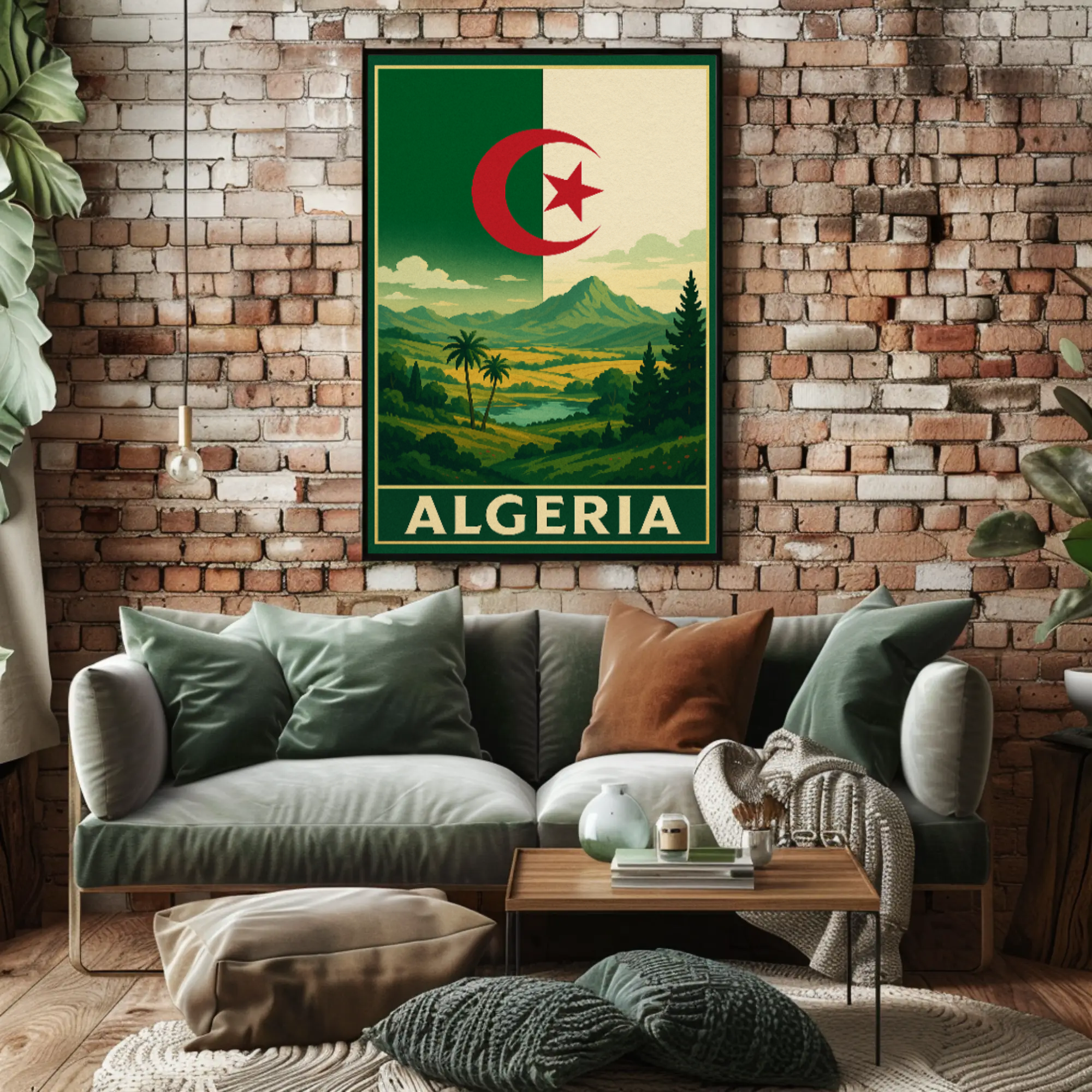 Algeria's Natural Beauty Vintage Travel Poster PosterGoat