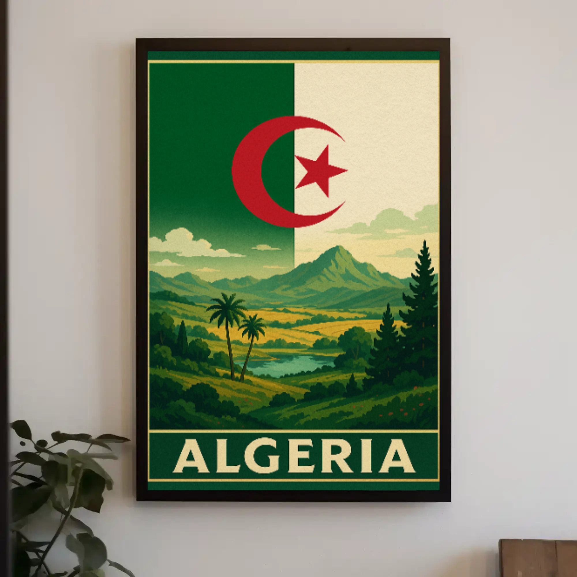 Algeria's Natural Beauty Vintage Travel Poster PosterGoat