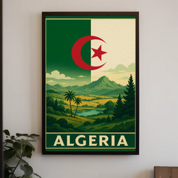 Algeria's Natural Beauty Vintage Travel Poster PosterGoat