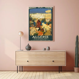 Algerian Winter Tourism Vintage Art Deco Travel Poster PosterGoat