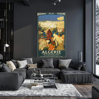 Algerian Winter Tourism Vintage Art Deco Travel Poster PosterGoat