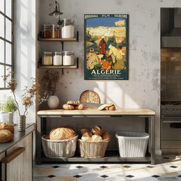 Algerian Winter Tourism Vintage Art Deco Travel Poster PosterGoat