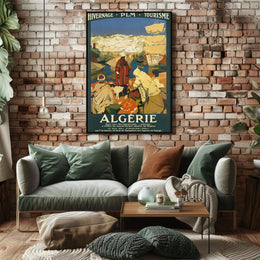Algerian Winter Tourism Vintage Art Deco Travel Poster PosterGoat