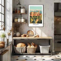 Alhambra Granada Vintage Travel Poster PosterGoat
