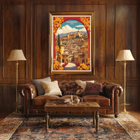 Alhambra Vintage Travel Poster: Romantic Spanish Landscape PosterGoat