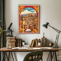 Alhambra Vintage Travel Poster: Romantic Spanish Landscape PosterGoat