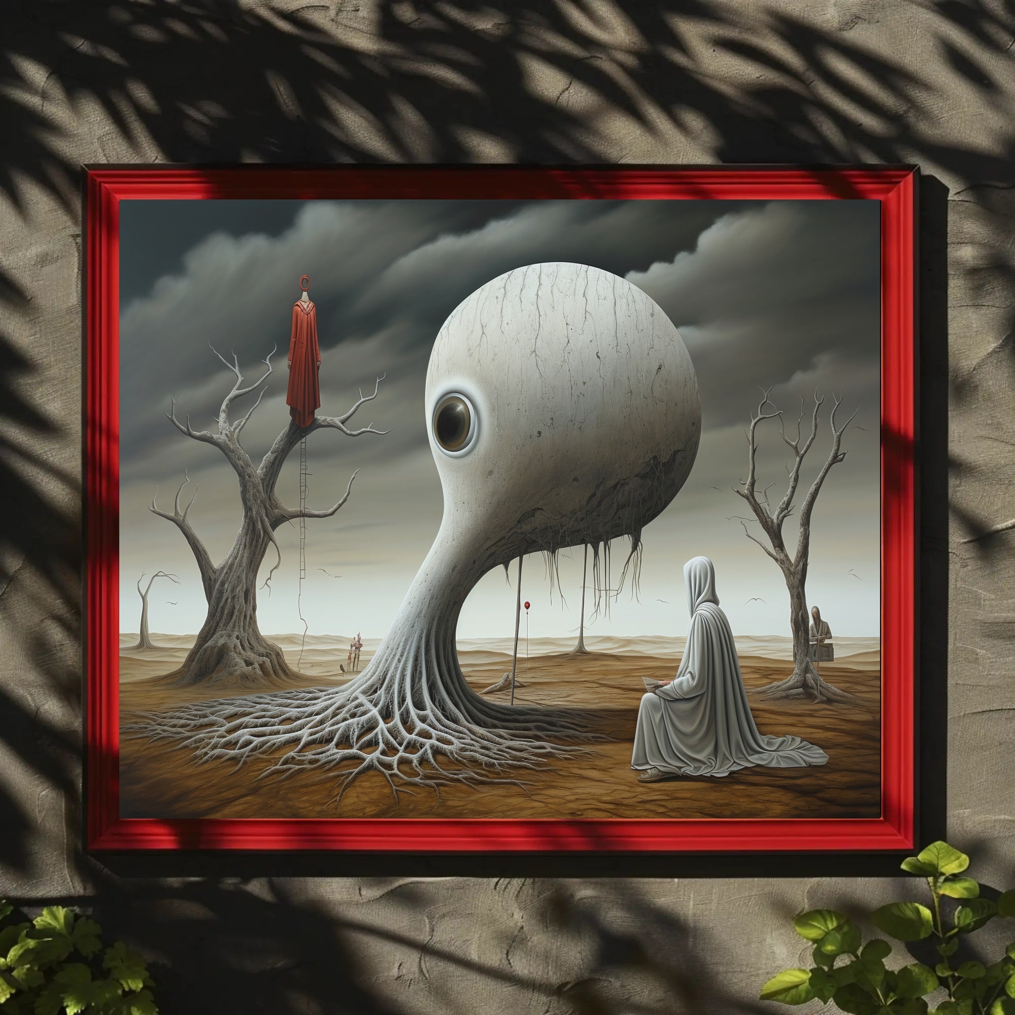 Alien Encounter: Surreal Futuristic Sci-Fi Poster PosterGoat