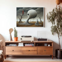 Alien Encounter: Surreal Futuristic Sci-Fi Poster PosterGoat