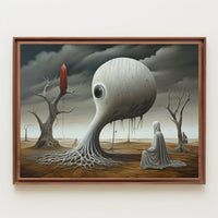 Alien Encounter: Surreal Futuristic Sci-Fi Poster PosterGoat