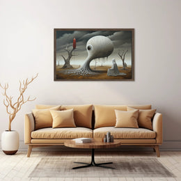 Alien Encounter: Surreal Futuristic Sci-Fi Poster PosterGoat