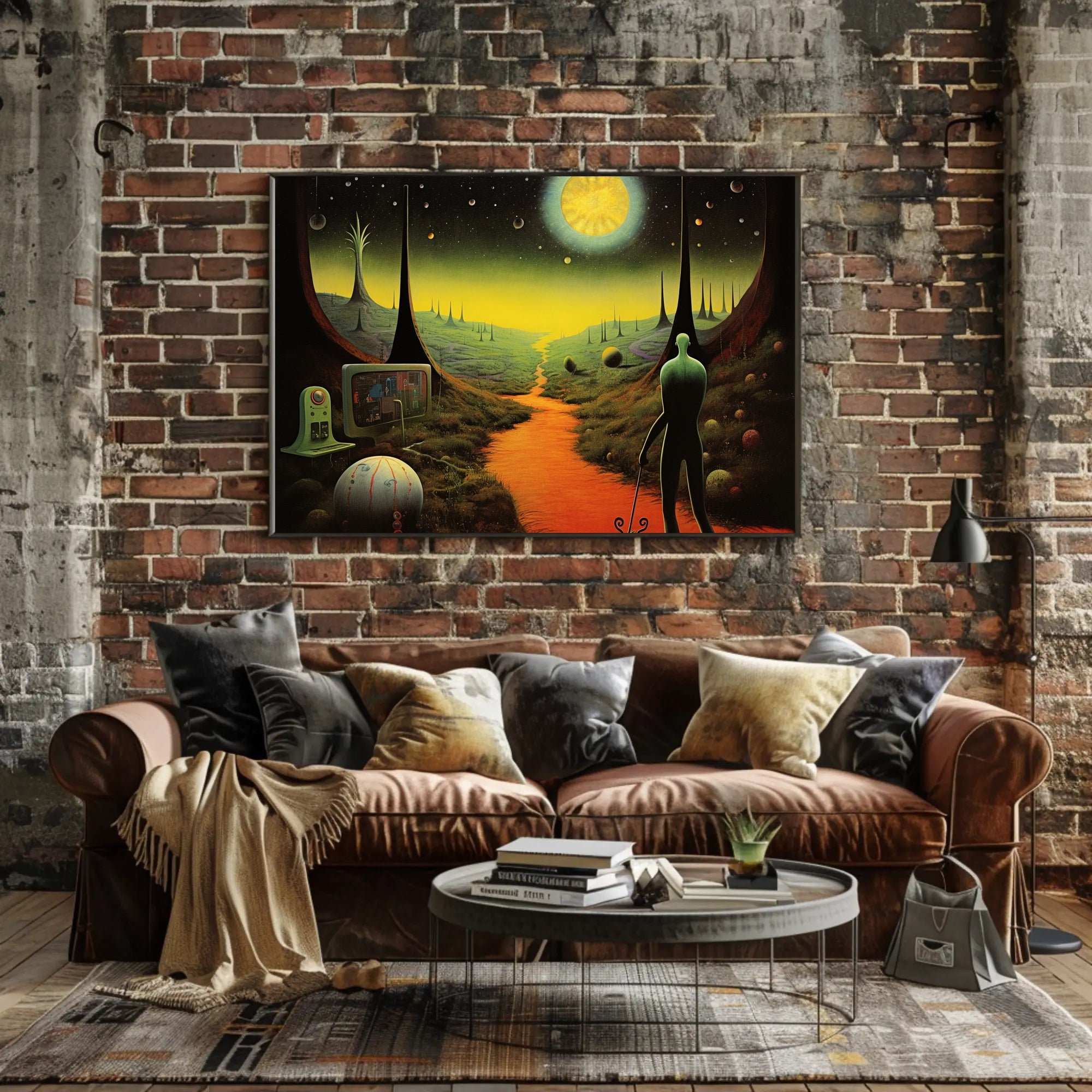 Alien Planet Explorer Poster: Futuristic Sci-Fi Poster PosterGoat