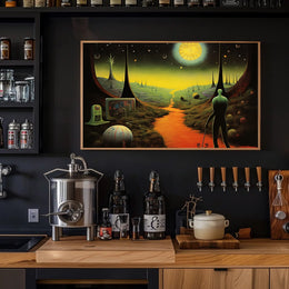 Alien Planet Explorer Poster: Futuristic Sci-Fi Poster PosterGoat