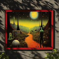 Alien Planet Explorer Poster: Futuristic Sci-Fi Poster PosterGoat