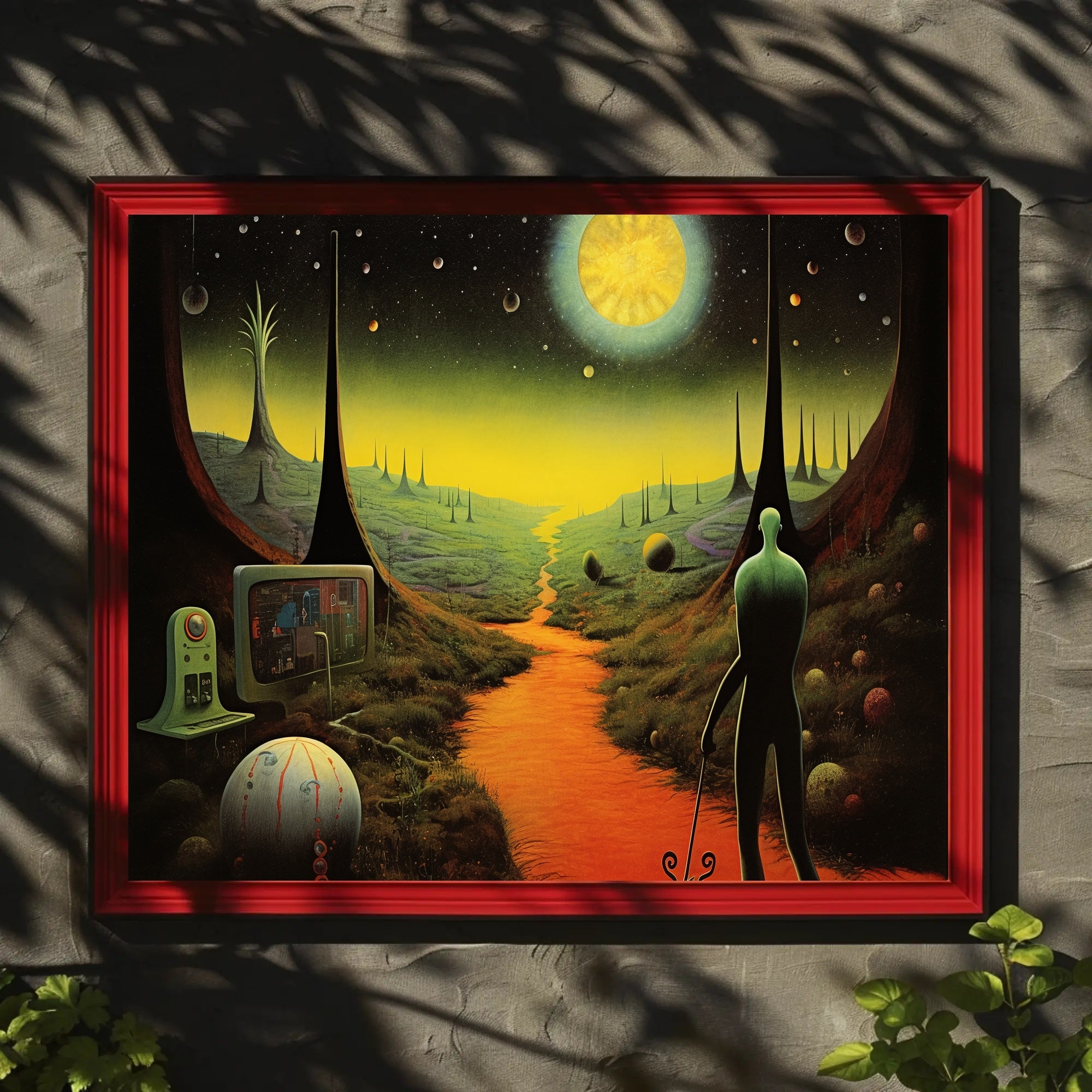 Alien Planet Explorer Poster: Futuristic Sci-Fi Poster PosterGoat