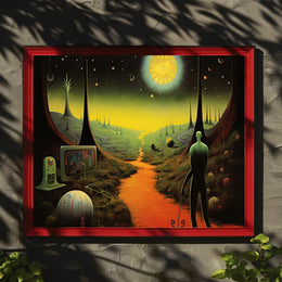 Alien Planet Explorer Poster: Futuristic Sci-Fi Poster PosterGoat