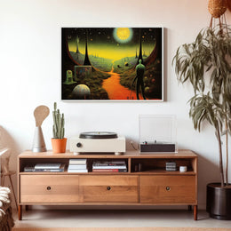 Alien Planet Explorer Poster: Futuristic Sci-Fi Poster PosterGoat