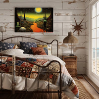 Alien Planet Explorer Poster: Futuristic Sci-Fi Poster PosterGoat