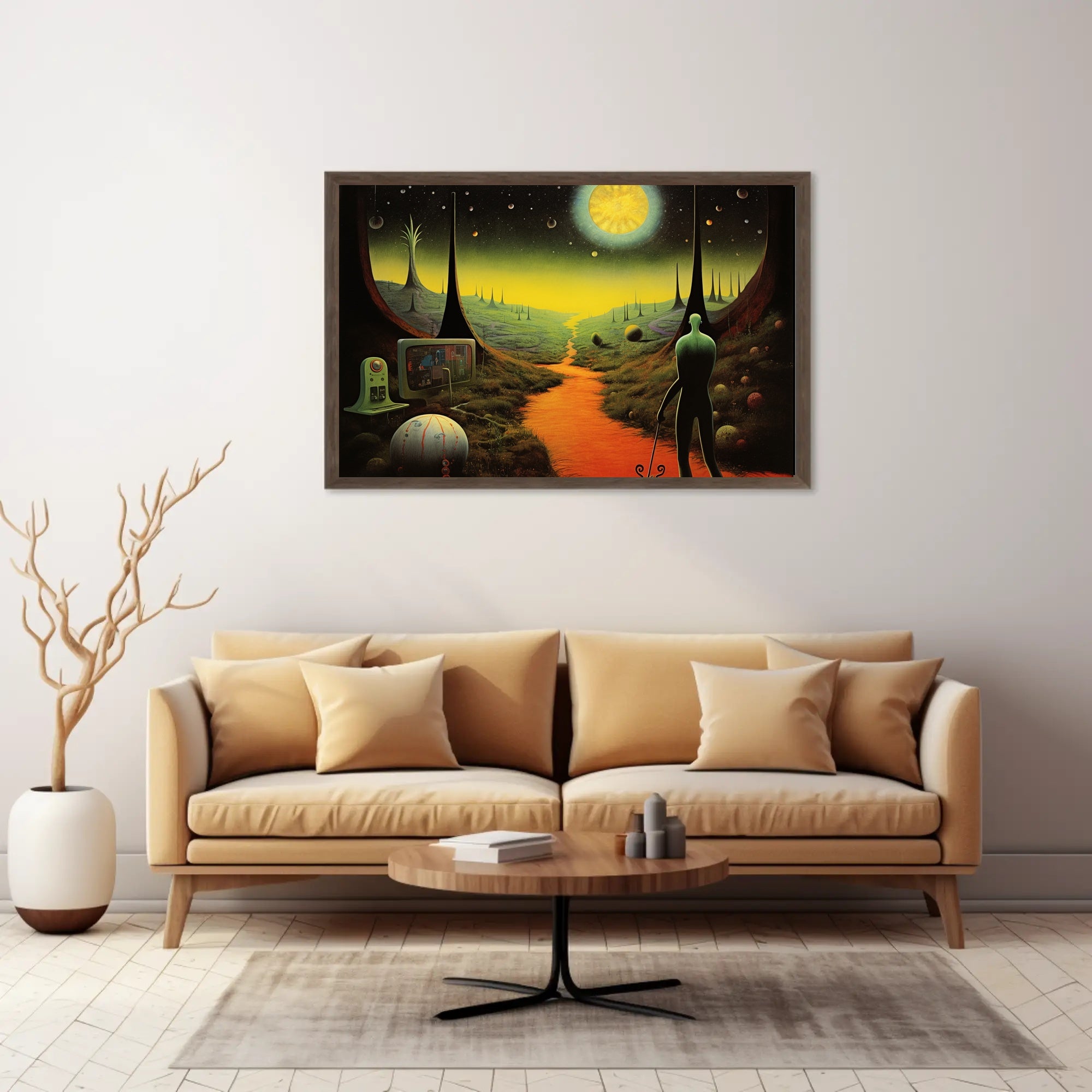 Alien Planet Explorer Poster: Futuristic Sci-Fi Poster PosterGoat