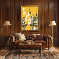 Almaty Kazakhstan Architectural Celebration Travel Poster PosterGoat