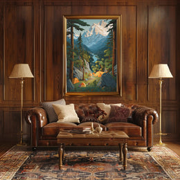 Alpine Adventure Awaits: Nature's Retreat National Park Poster PosterGoat