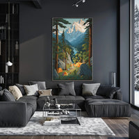 Alpine Adventure Awaits: Nature's Retreat National Park Poster PosterGoat