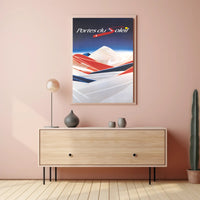 Alpine Adventure Ski Art: Abstract or Artistic Poster PosterGoat