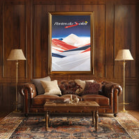 Alpine Adventure Ski Art: Abstract or Artistic Poster PosterGoat