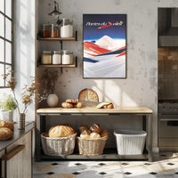 Alpine Adventure Ski Art: Abstract or Artistic Poster PosterGoat