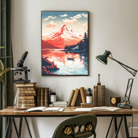 Alpine Serenity Vintage Travel Poster PosterGoat