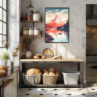 Alpine Serenity Vintage Travel Poster PosterGoat