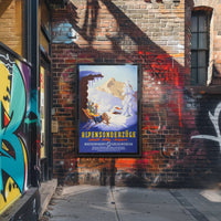 Alpine Winter Excursion Travel Poster PosterGoat