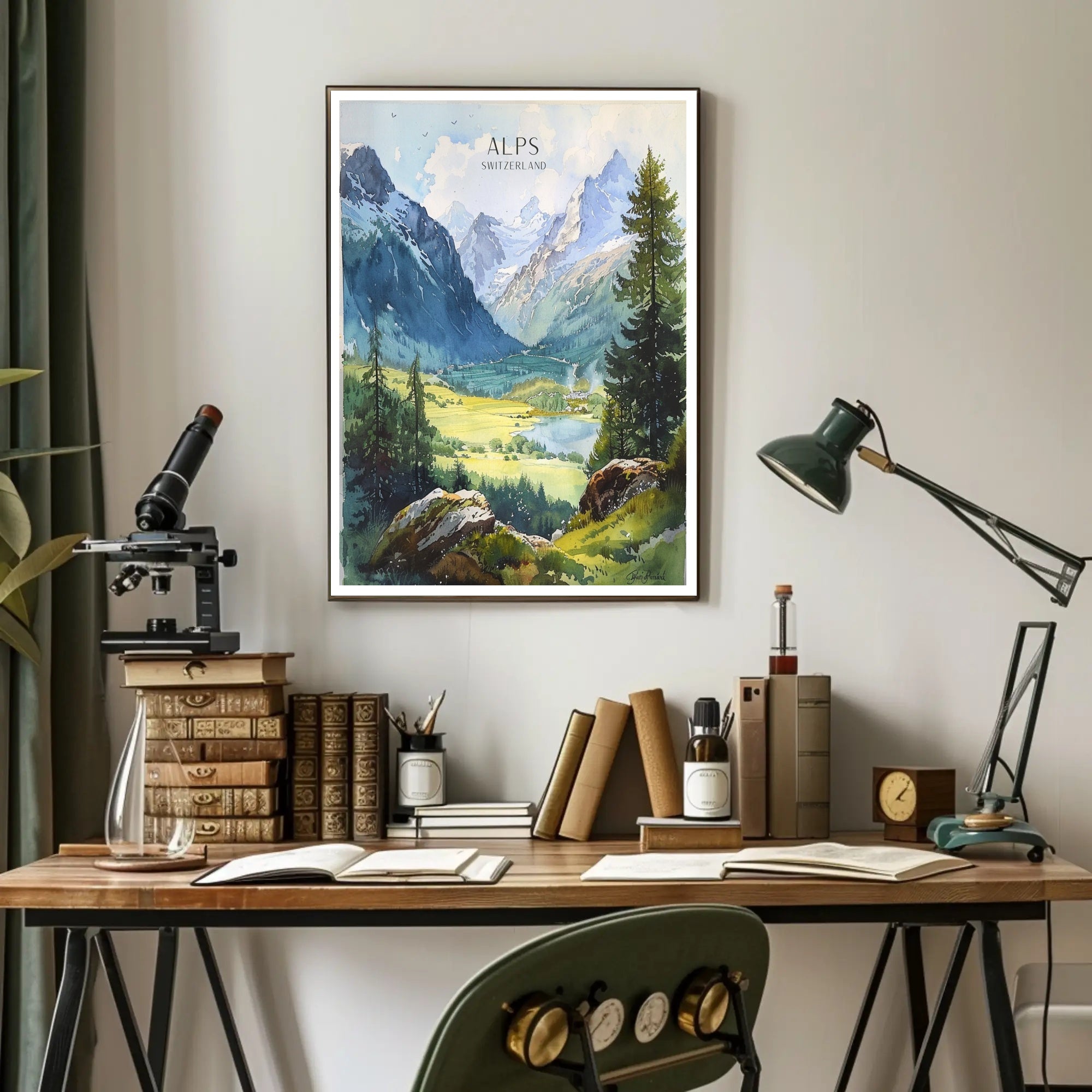 Alps of Switzerland Poster PosterGoat