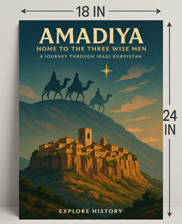 Amadiya Home to the Three Wise Men Poster PosterGoat
