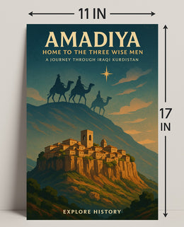 Amadiya Home to the Three Wise Men Poster PosterGoat