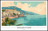 Amalfi Coast Italy Scenic Travel Poster PosterGoat