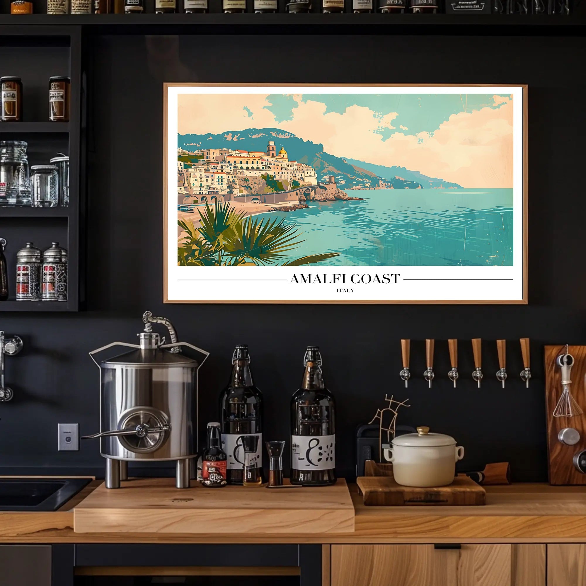 Amalfi Coast Italy Scenic Travel Poster PosterGoat