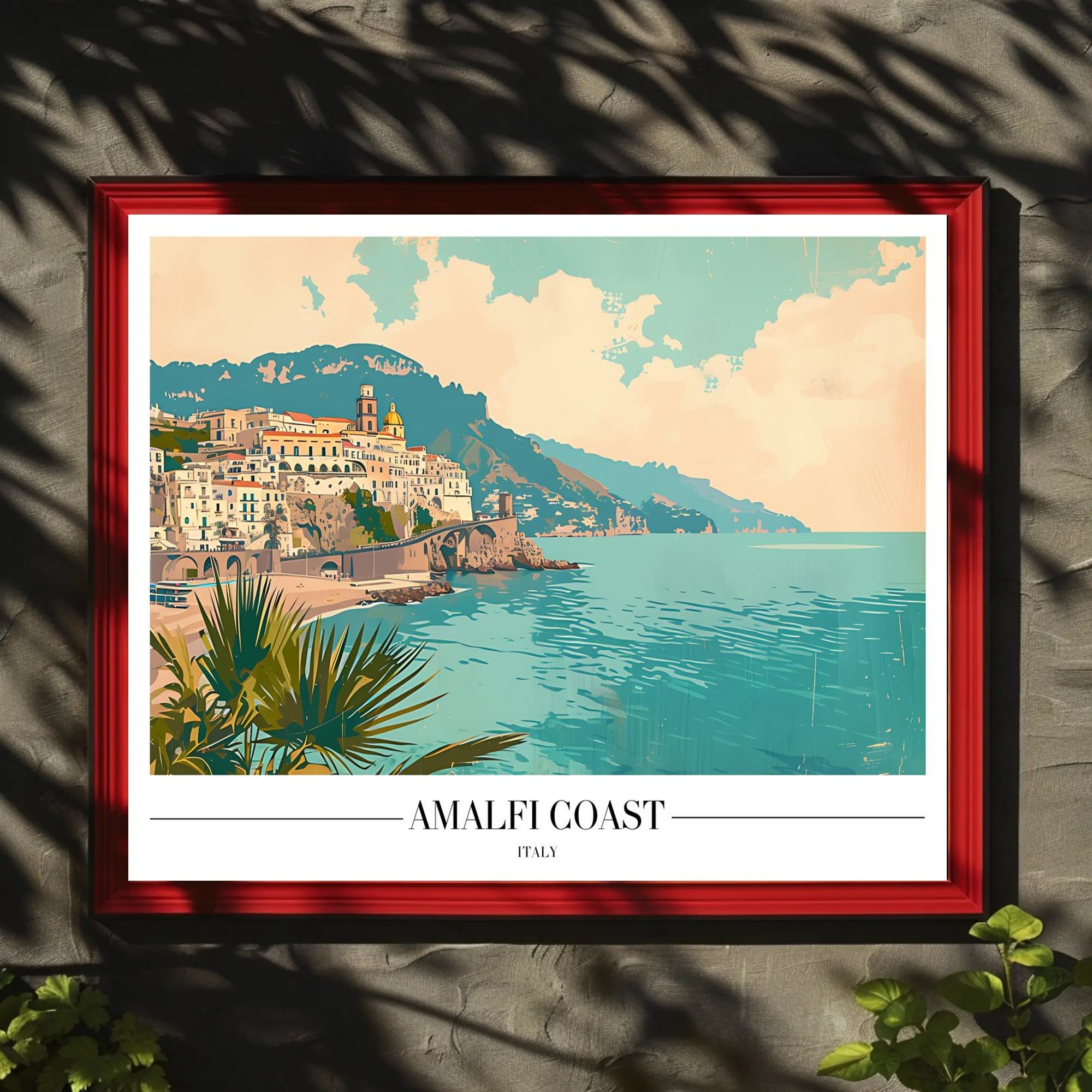 Amalfi Coast Italy Scenic Travel Poster PosterGoat