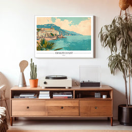 Amalfi Coast Italy Scenic Travel Poster PosterGoat