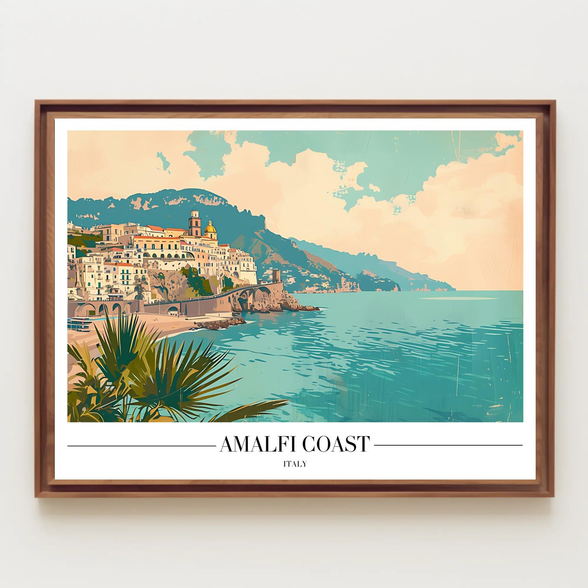 Amalfi Coast Italy Scenic Travel Poster PosterGoat