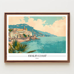 Amalfi Coast Italy Scenic Travel Poster PosterGoat