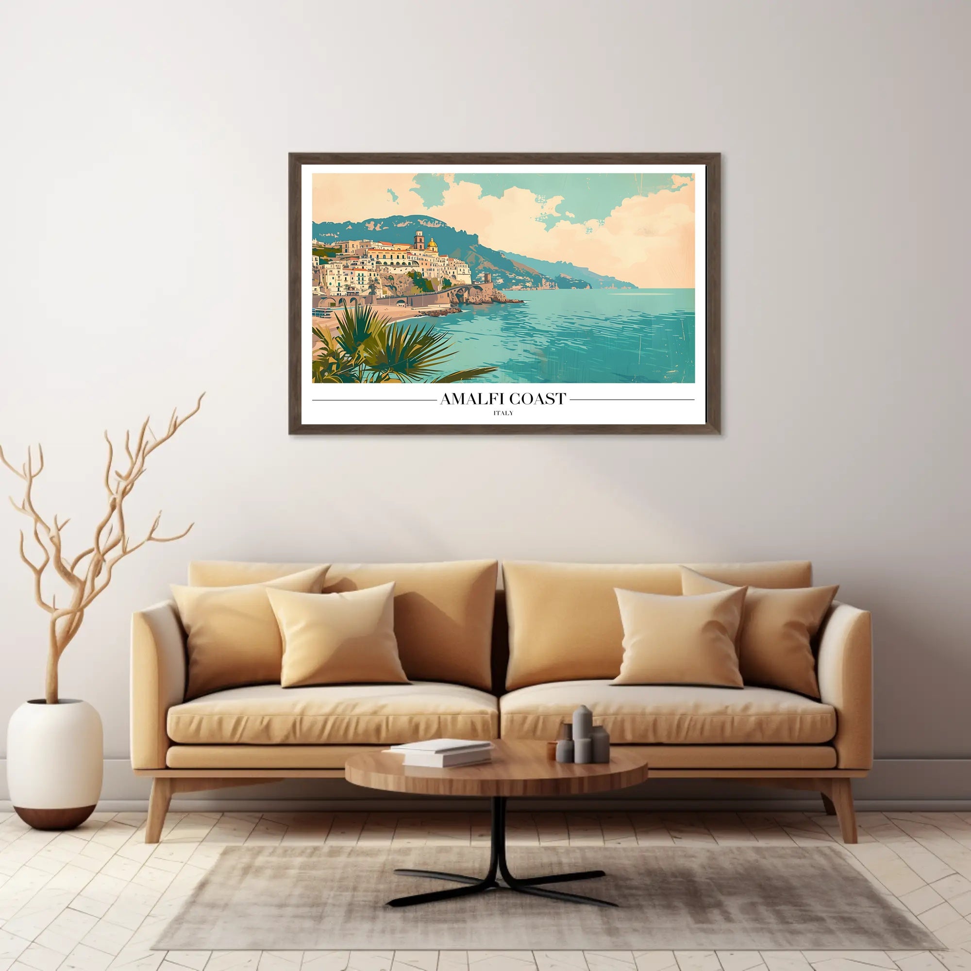 Amalfi Coast Italy Scenic Travel Poster PosterGoat