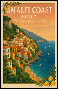 Amalfi Coast The Enchantment of the Sea Poster PosterGoat