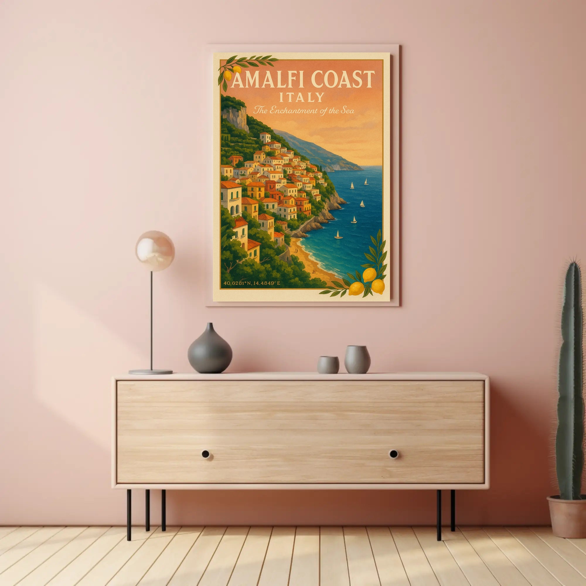 Amalfi Coast The Enchantment of the Sea Poster PosterGoat
