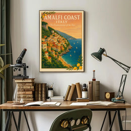Amalfi Coast The Enchantment of the Sea Poster PosterGoat