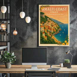Amalfi Coast The Enchantment of the Sea Poster PosterGoat