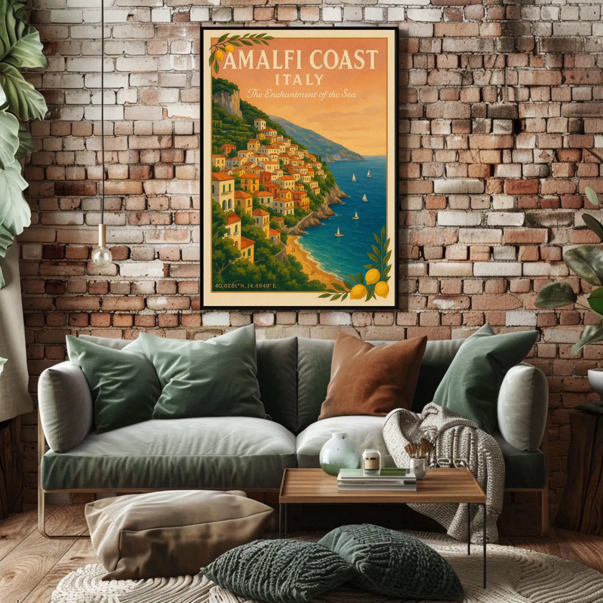Amalfi Coast The Enchantment of the Sea Poster PosterGoat